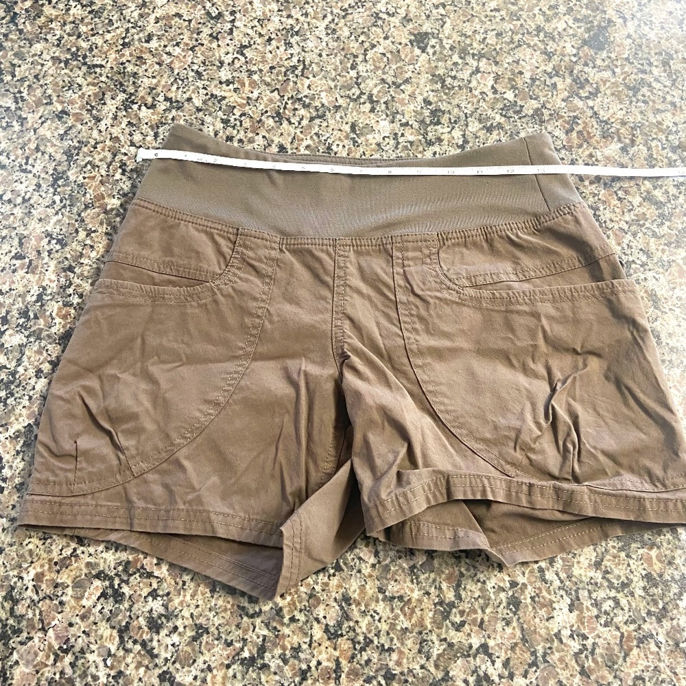 Brown Prana Shorts Size XS Super cute Elastic waist
